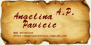 Angelina Pavičić vizit kartica